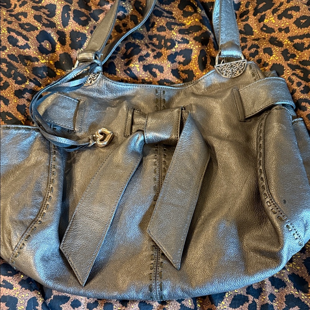 Elegant BOW Black Leather Women's Bag